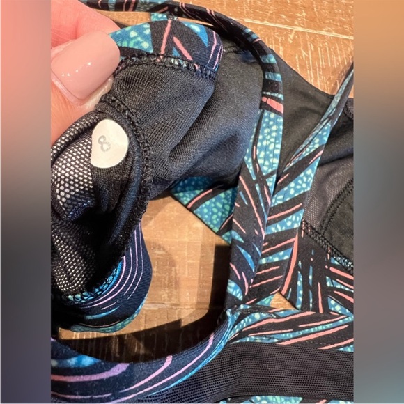 Tropical Print Women's Sports Bra - Picture 7 of 7